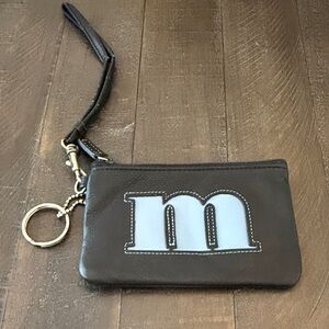 Rolfs Black Wristlet with M Monogram